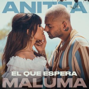 anitta e maluma na capa de "El Que Espera"