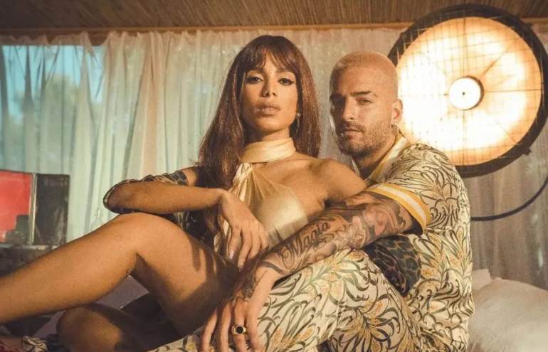 Anitta e Maluma na prévia de "El Que Espera"