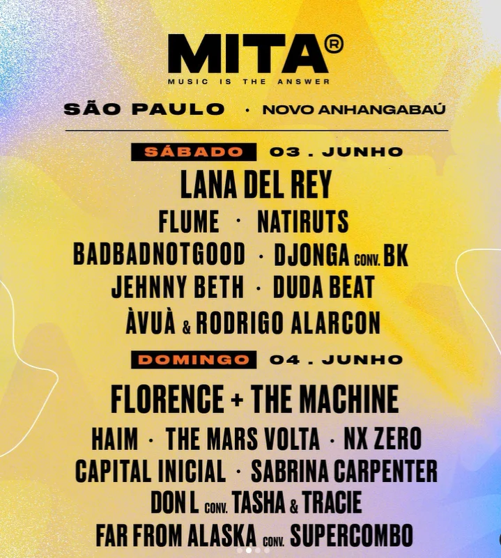 Festival MITA confirma lineup para edições no Rio de Janeiro e em São Paulo; confira