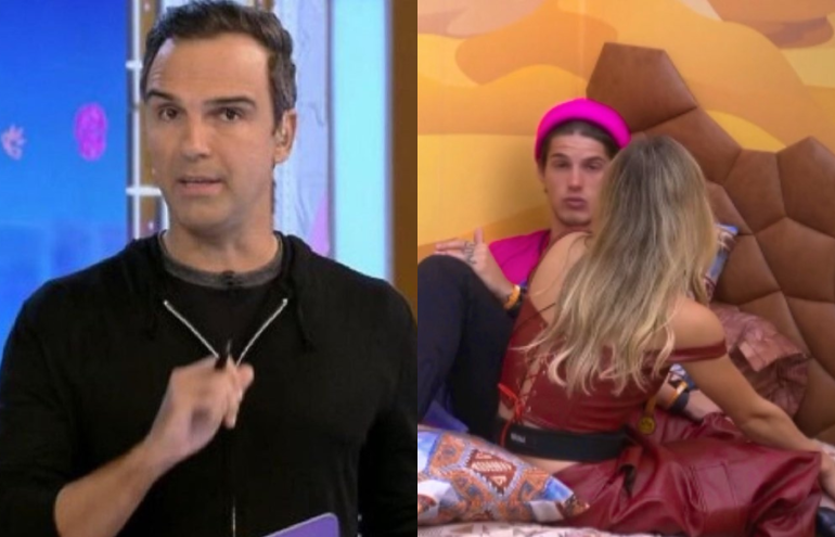 Durante a formação do paredão neste último domingo (22), Tadeu Schmidt passou o que intitulou de “aviso” para os integrantes da casa. Sobretudo, o apresentador da casa mais vigiada do brasil deu um sermão sbre os repetidos episódios abusivos envolvendo o casal Gabriel Tavares e Bruna Griphao.