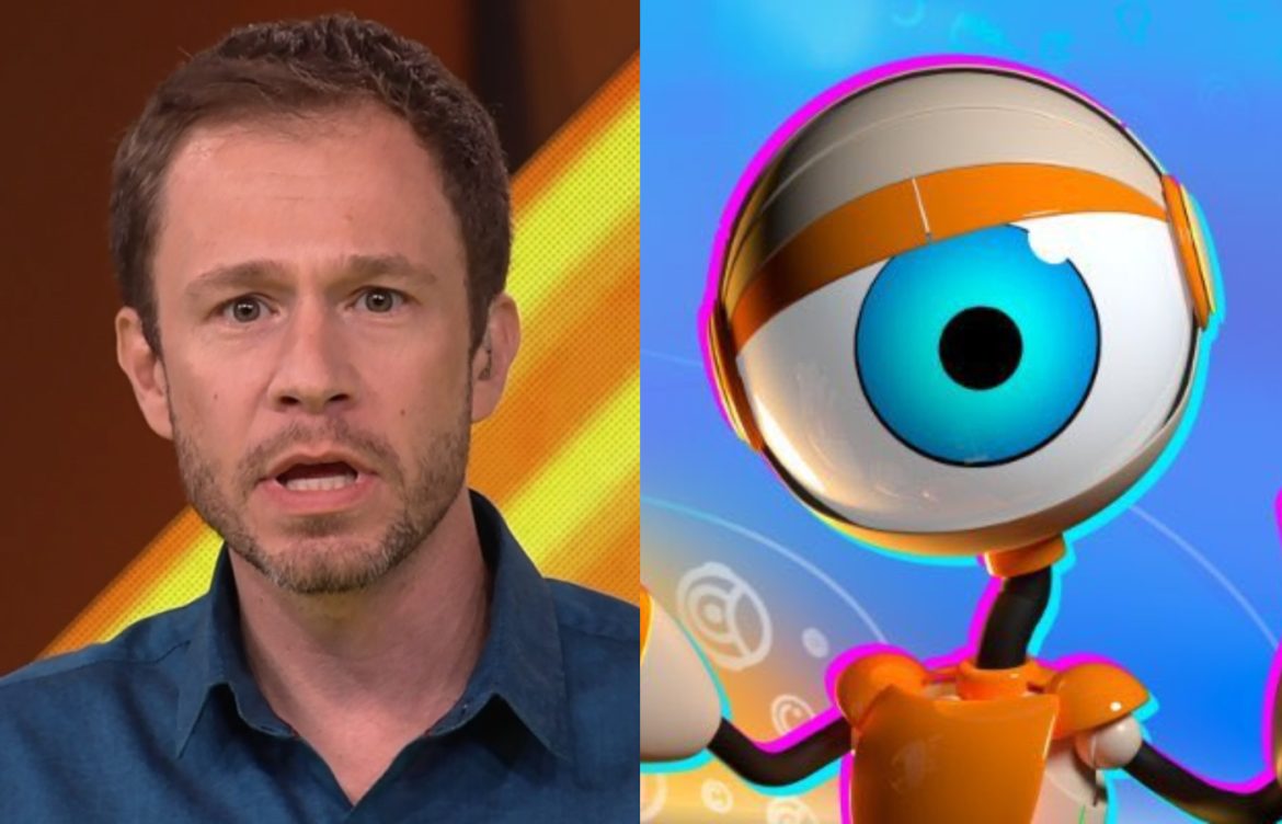 Tiago Leifert irritado.