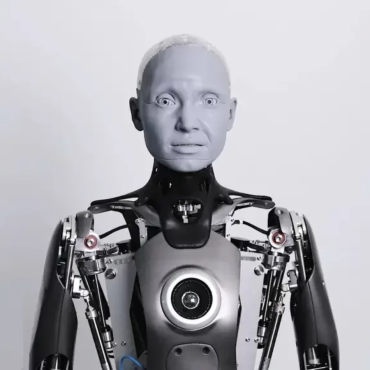 Ameca, robô criada com base de inteligência artificial.