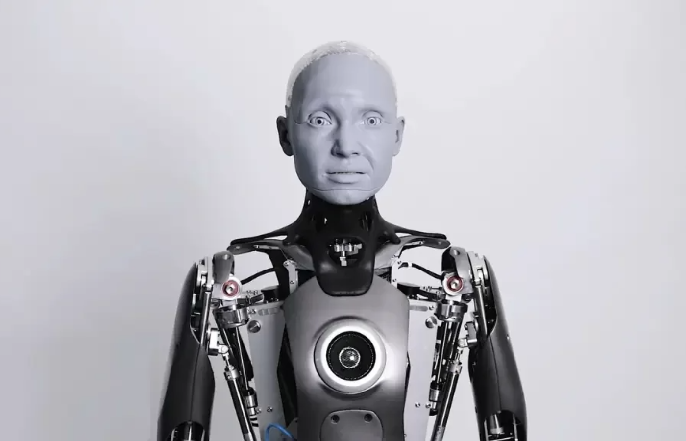 Ameca, robô criada com base de inteligência artificial.