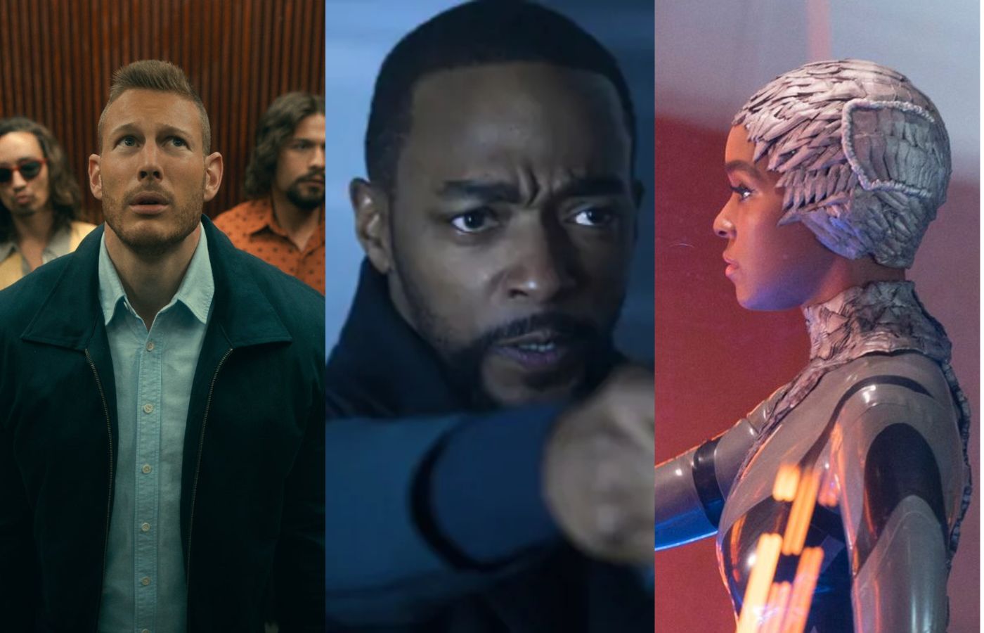 3 personagens de séries diferentes de ficção científica ou inteligência artificial.