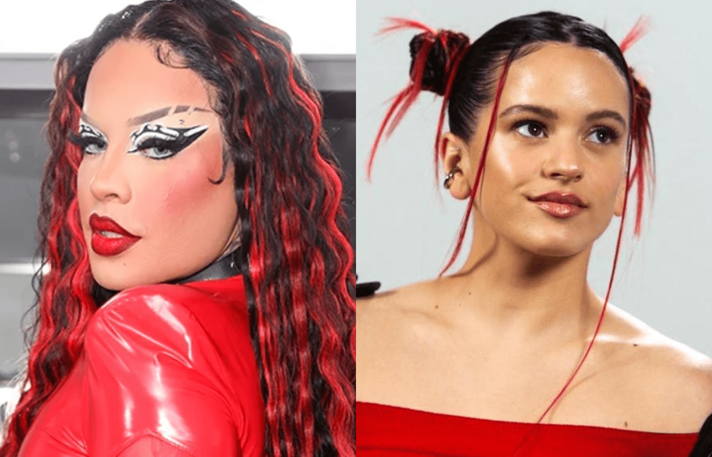 Gloria Groove ao lado de Rosalía