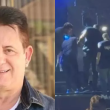 marrone cai de palco