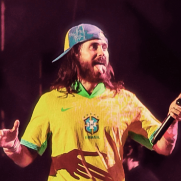 Jared Leto vocalista do 30 Seconds to Mars em show no Lollapalooza 2024