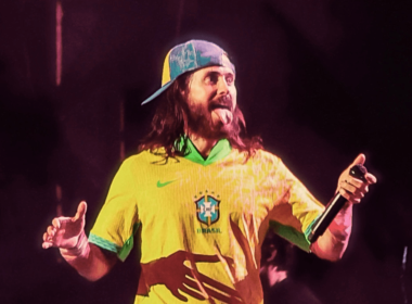 Jared Leto vocalista do 30 Seconds to Mars em show no Lollapalooza 2024