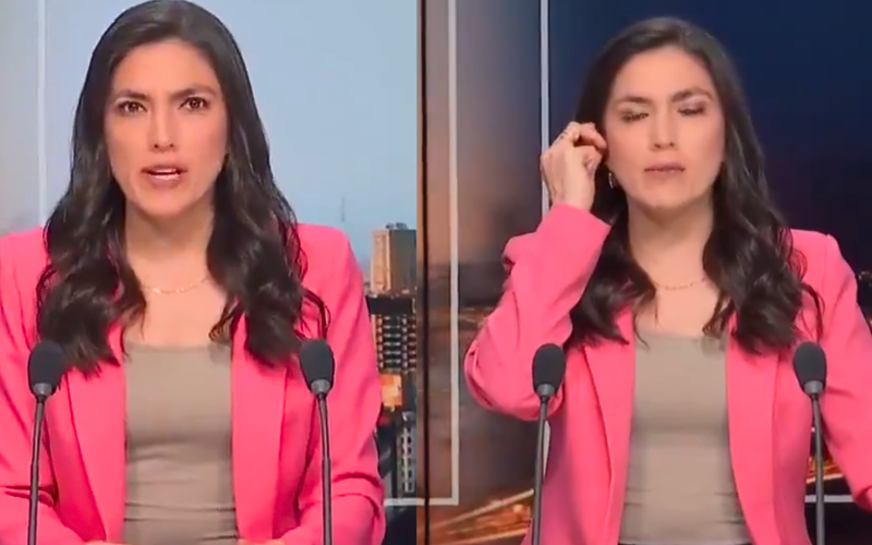 Durante uma transmissão ao vivo em Bogotá, na manhã deste sábado (8), uma apresentadora da France24 foi surpreendida por um terremoto de magnitude 6,5. O tremor ocorreu por volta das 9h08, horário local, e interrompeu o jornal matinal da emissora.