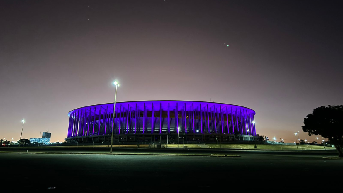 Mané Garrincha de Roxo por causa do BTS
