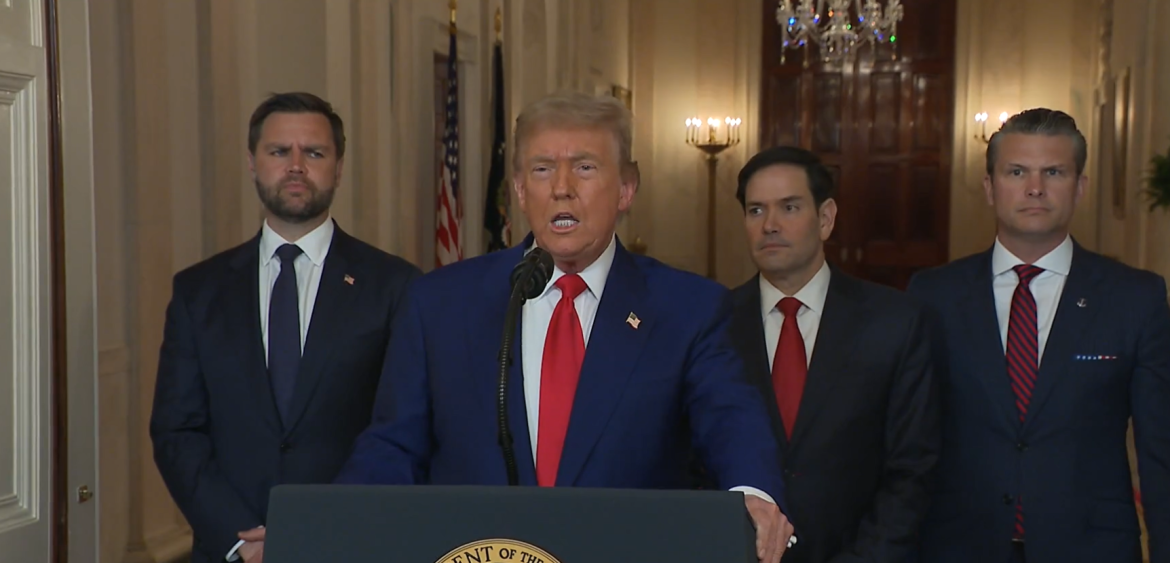 donald trump em pronunciamento